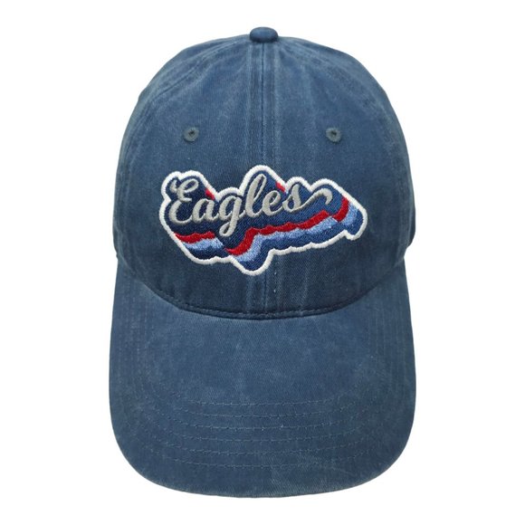 Richardson Eagles Twill Adjustable Tuck Strap Cap Trucker Baseball Hat Retro - Picture 1 of 13